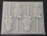 153sp Purple Dinosaur Chocolate or Hard Candy Lollipop Mold